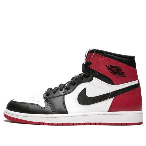 Air Jordan 1 Retro High OG 'Black Toe' 2013 555088-184 Epoch-Defining Shoes