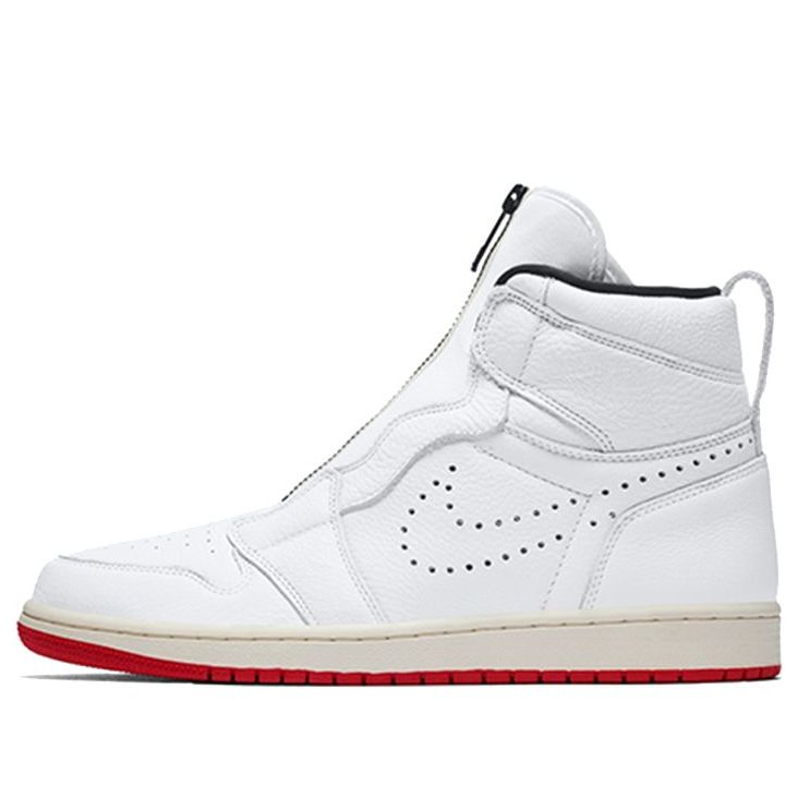 Air Jordan 1 Retro High Zip 'White University Red' AR4833-100 Epoch-Defining Shoes