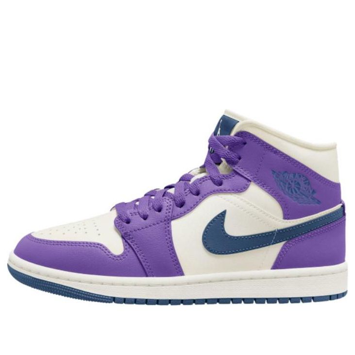 Air Jordan 1 Mid 'Purple White' BQ6472-504 Epochal Sneaker