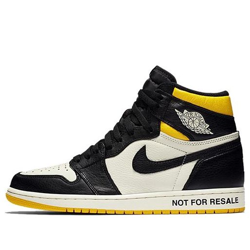 Air Jordan 1 Retro High OG NRG 'Not For Resale Yellow' 861428-107 Classic Sneakers