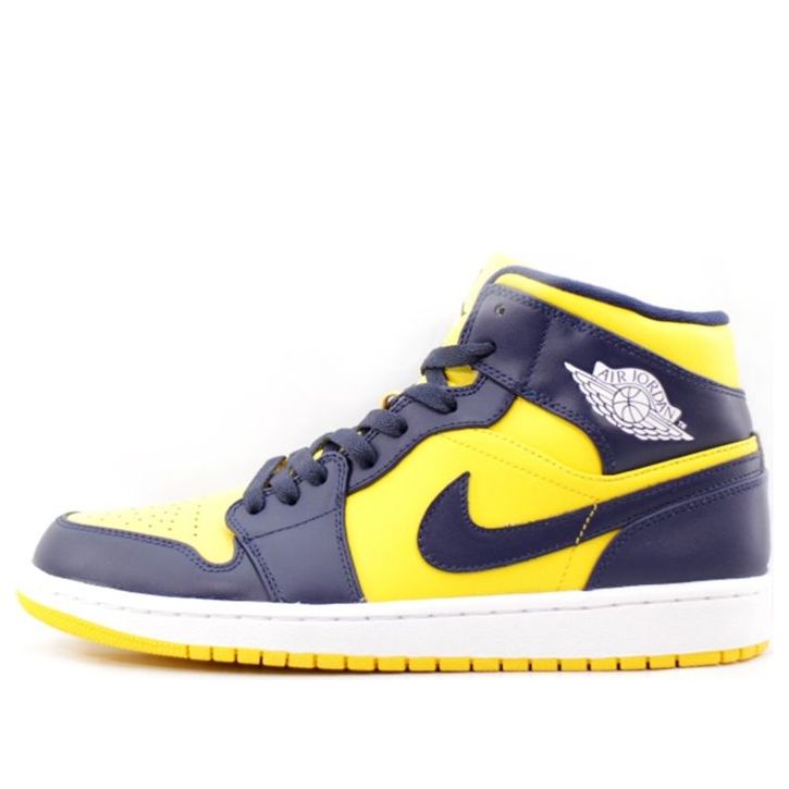 Air Jordan 1 Mid 'Michigan' 554724-707 Classic Sneakers