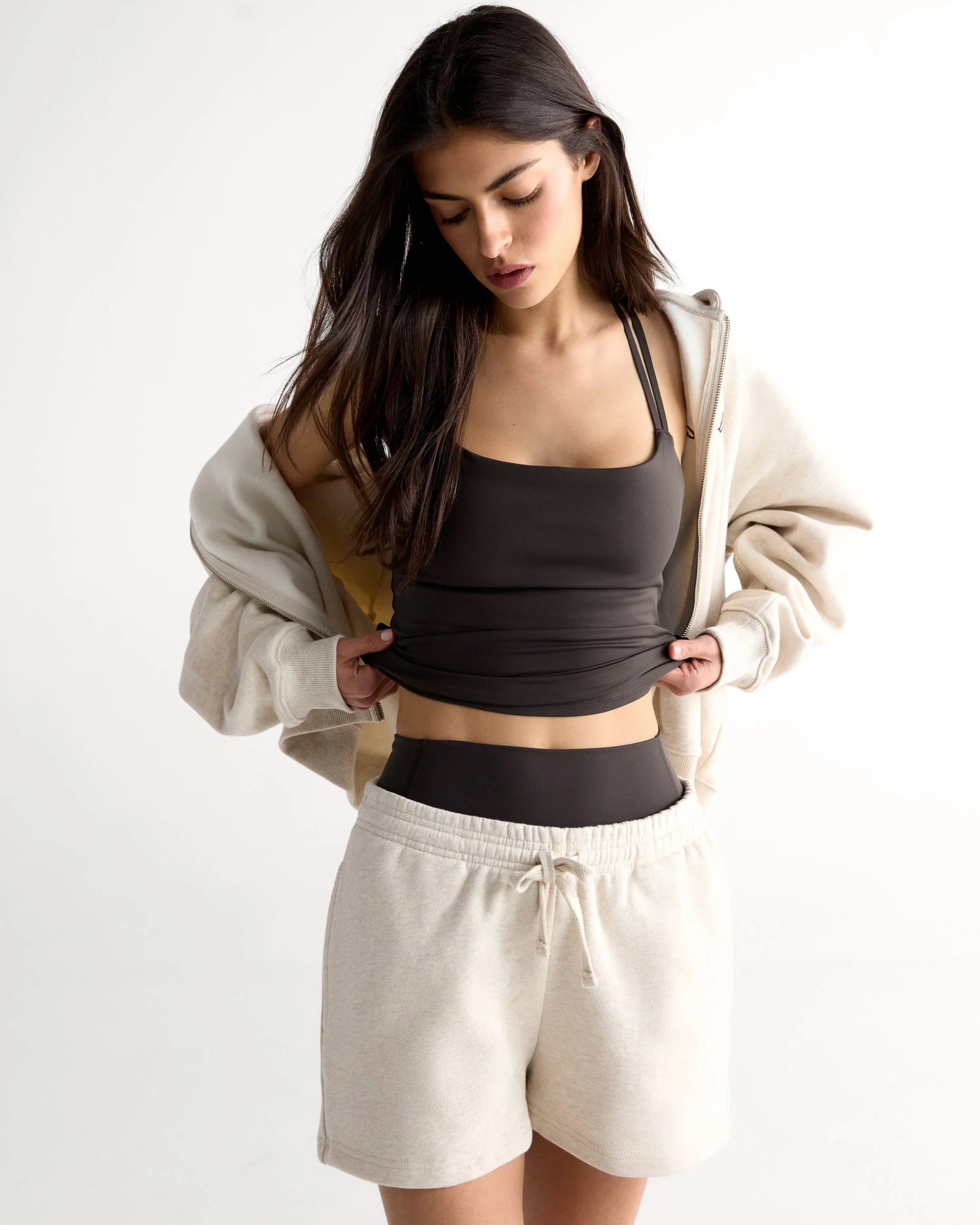 Ultimate Cross Back Top - Coffee Bean