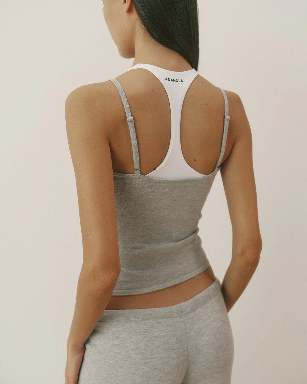 Knit Cami Top - Grey Melange