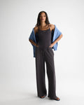 Slub Lounge Trousers - Coffee Bean