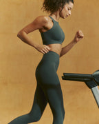 Seamless Racer Tank Bra - Sea Green
