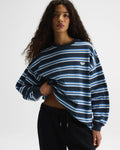 Stripe Long Sleeve T-shirt - Midnight Blue