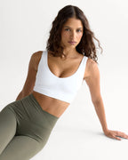 Ultimate V-Neck Bra - White