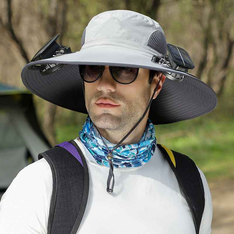 Solar Rechargeable Dual-Fan Sun Hat