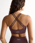 Ultimate Cross Back Bra - Mulberry Red