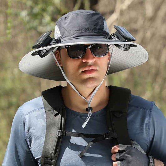 Solar Rechargeable Dual-Fan Sun Hat