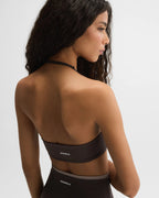 Ultimate Halter Double Layer Bra - Coffee Bean/Dusty Brown