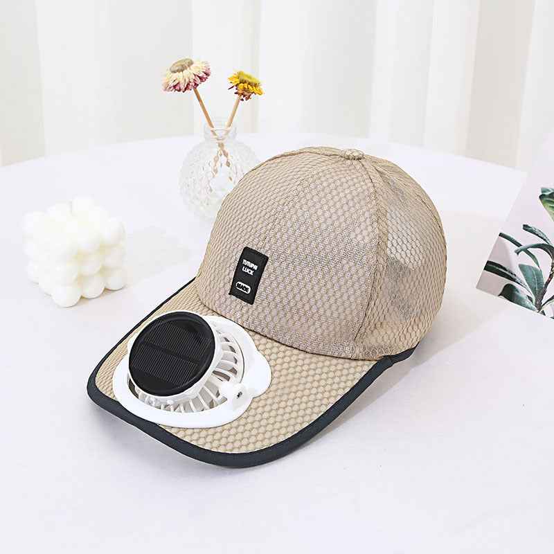 Solar Charging Fan Hat | Breathable Cooling Cap