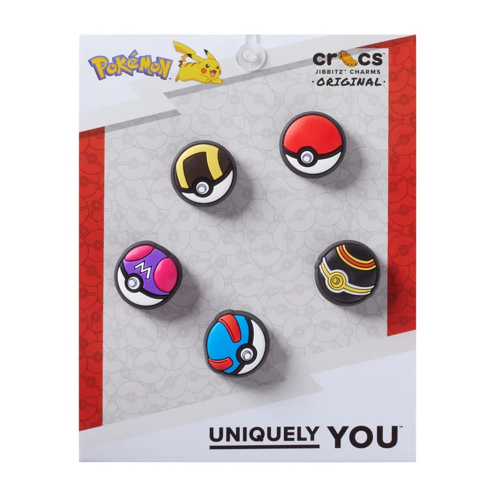 Poke Ball 5 Pack Shoe Charms product image