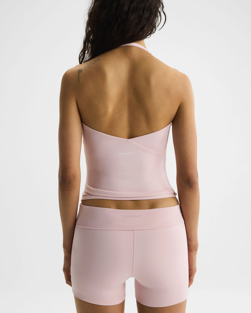Ultimate Halter Cross Back Top - Cloud Pink