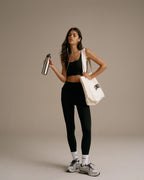 Varsity Tote Bag - Cream/Black