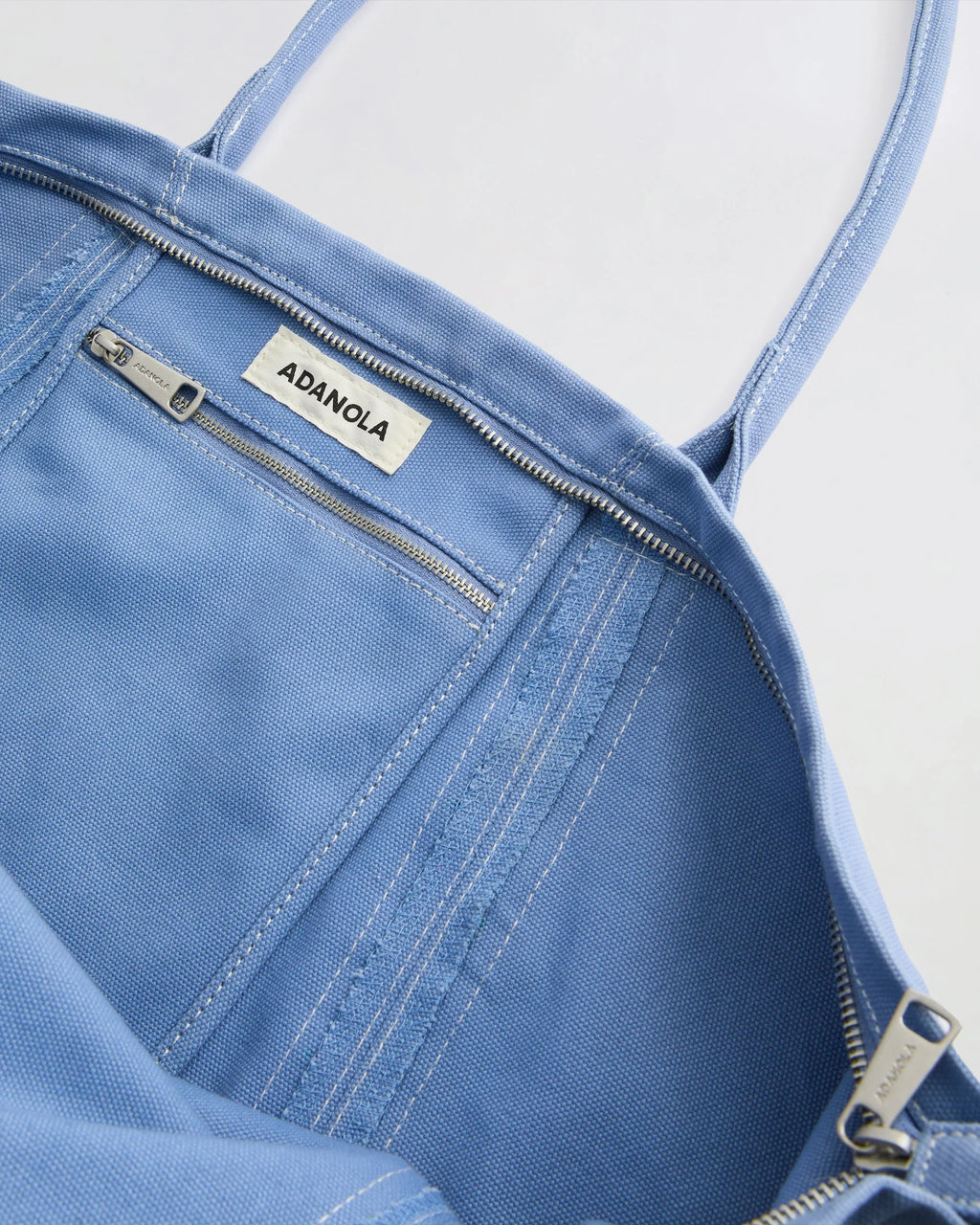 Heavy Canvas Washed Tote Bag - Blossom Blue
