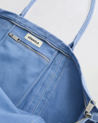 Heavy Canvas Washed Tote Bag - Blossom Blue