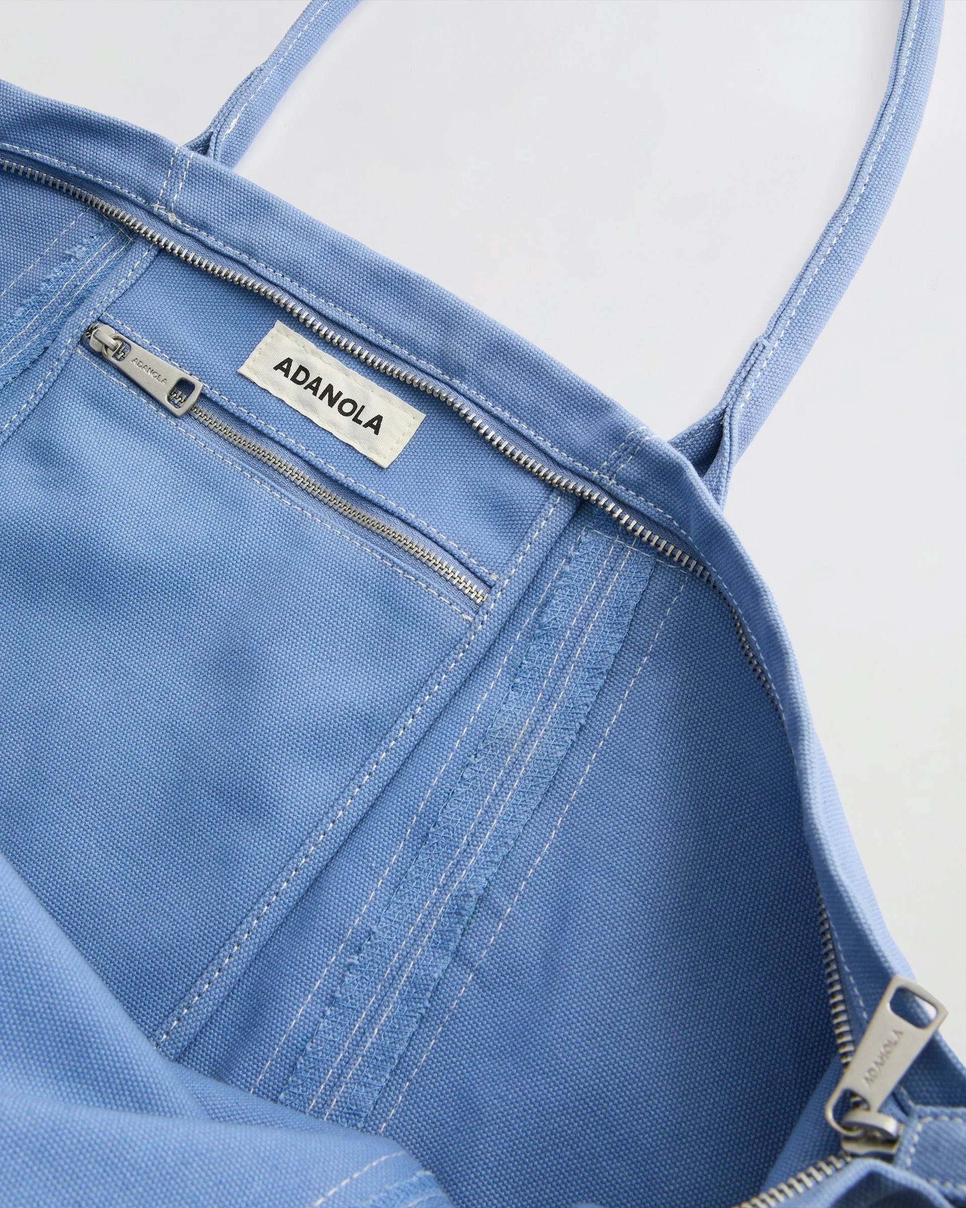 Heavy Canvas Washed Tote Bag - Blossom Blue