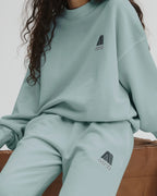 Echo Washed Straight Leg Sweatpants - Ocean Blue/Midnight Blue