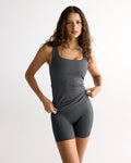 Ultimate Square Neck Top - Graphite Grey