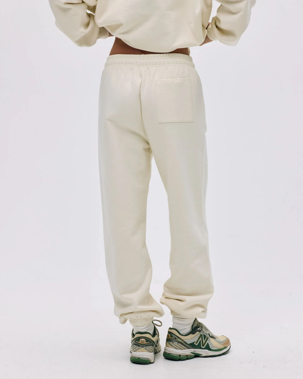 Varsity Sweatpants - Marshmallow White/Midnight Blue