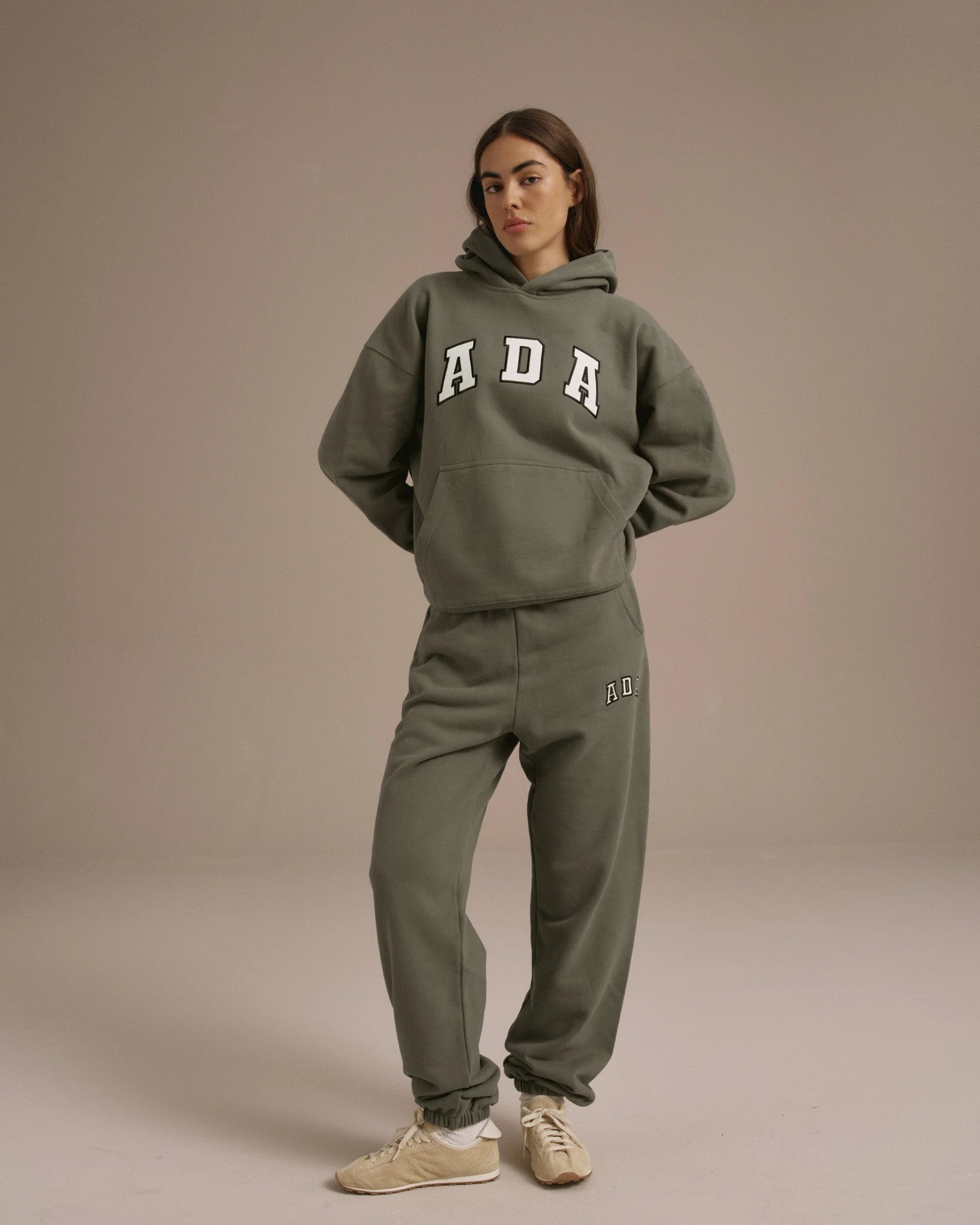 ADA Oversized Hoodie - Olive Green