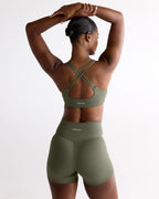 Ultimate Cross Back Bra - Olive Green