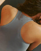 Seamless Racer Tank - Slate Blue
