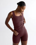 Ultimate Square Neck Top - Mulberry Red