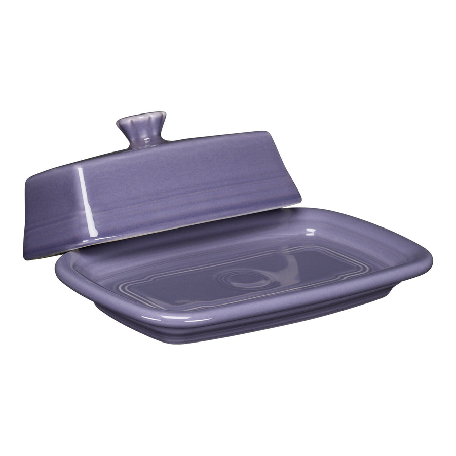 Lavender Extra Large Covered Butter Dish 8 1/8 Inch x 5 1/8 Inch