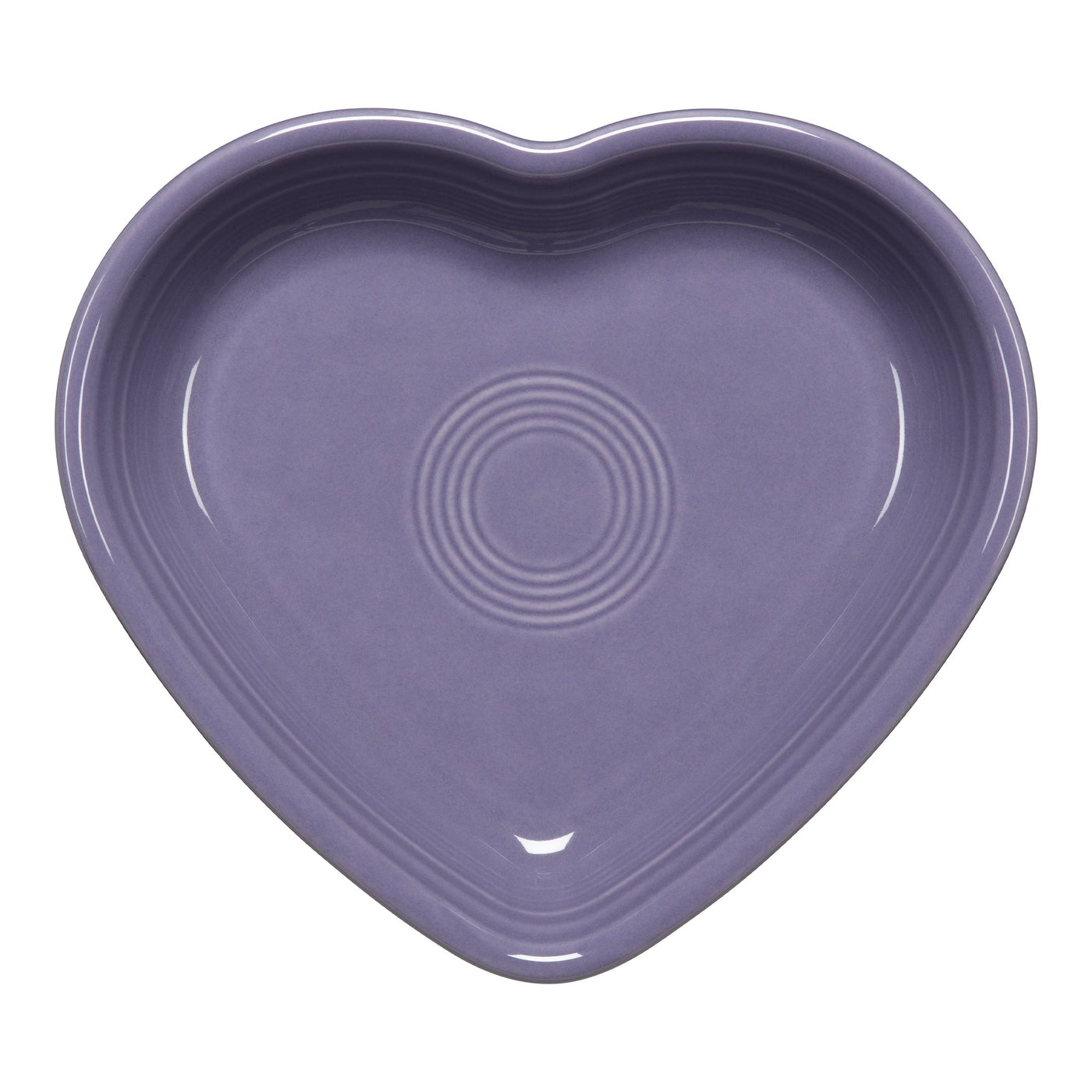 Lavender 7 1/2 Inch Medium Heart Shaped Bowl 17 OZ