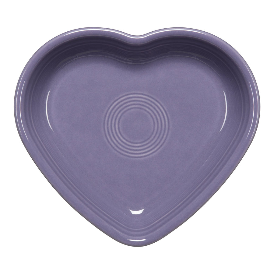 Lavender 7 1/2 Inch Medium Heart Shaped Bowl 17 OZ
