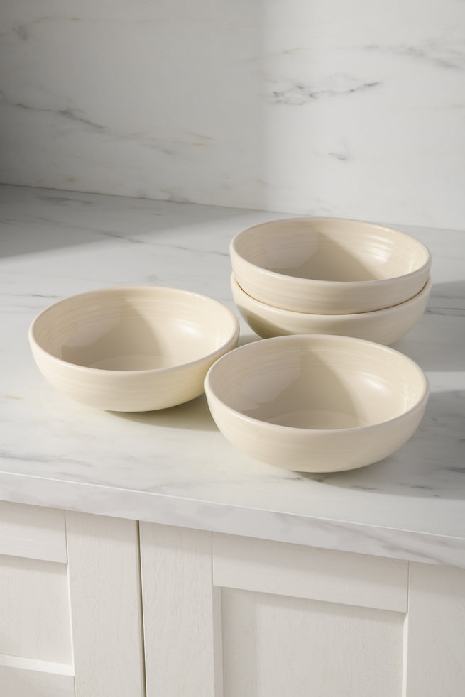 Linen Set of 4 Bistro Coupe 7 5/8-Inch 38OZ Medium Bowls