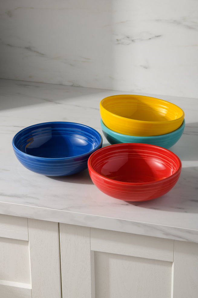 Mixed Vibrant Bistro Coupe 7 5/8-Inch 38OZ Medium Bowls, Set of 4