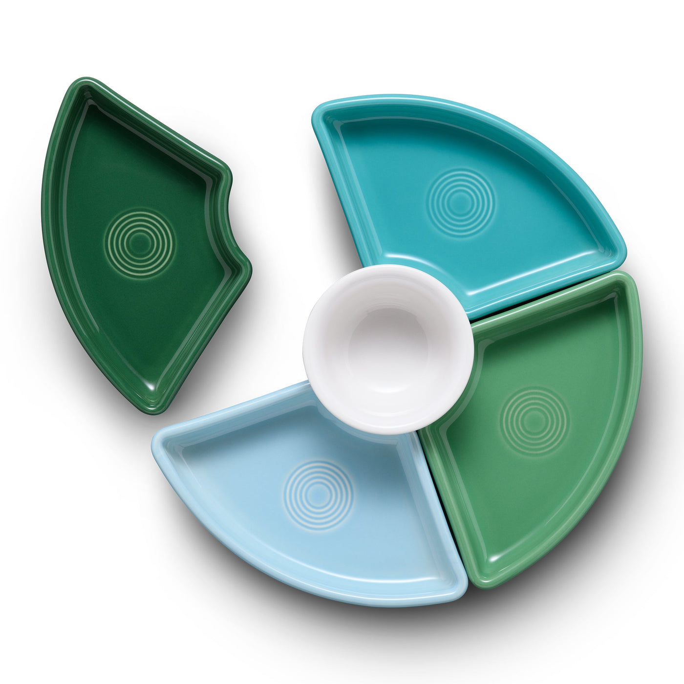 Aegean 5-Piece Mixed Colors Entertaining Set 8 1/5 Inch