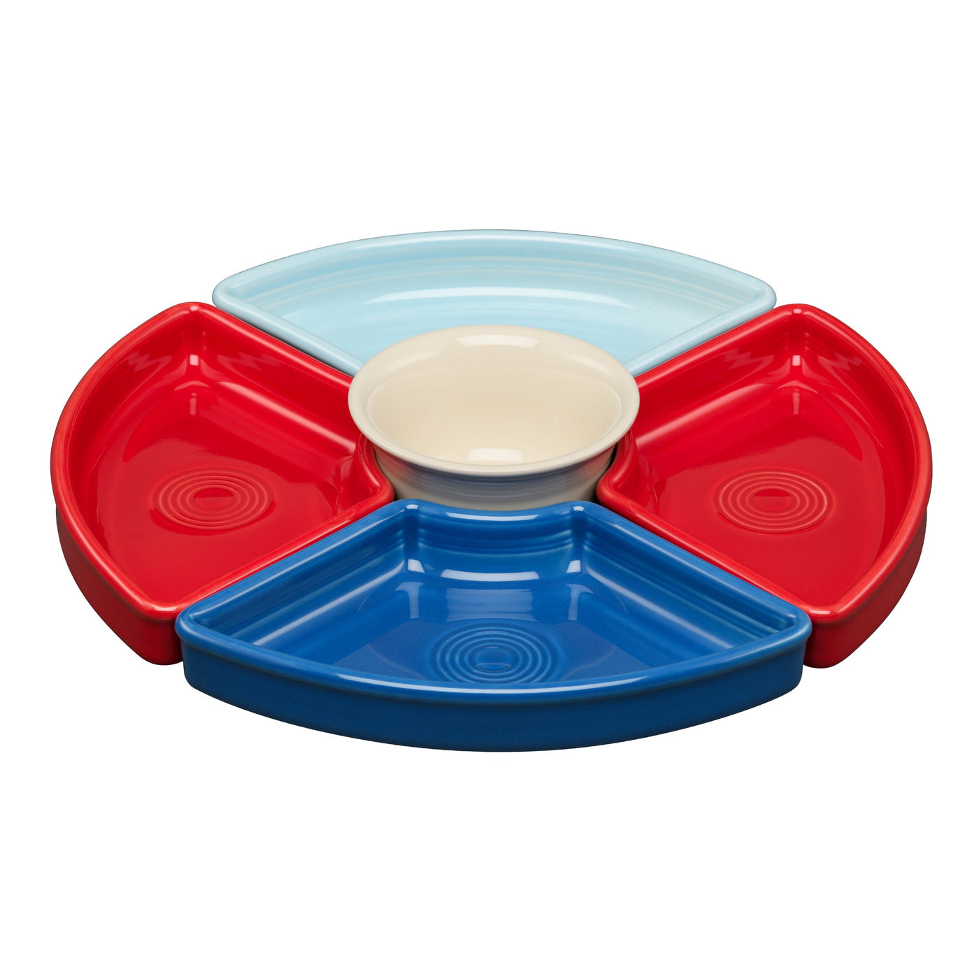 Americana 5-Piece Mixed Colors Entertaining Set 8 1/5 Inch