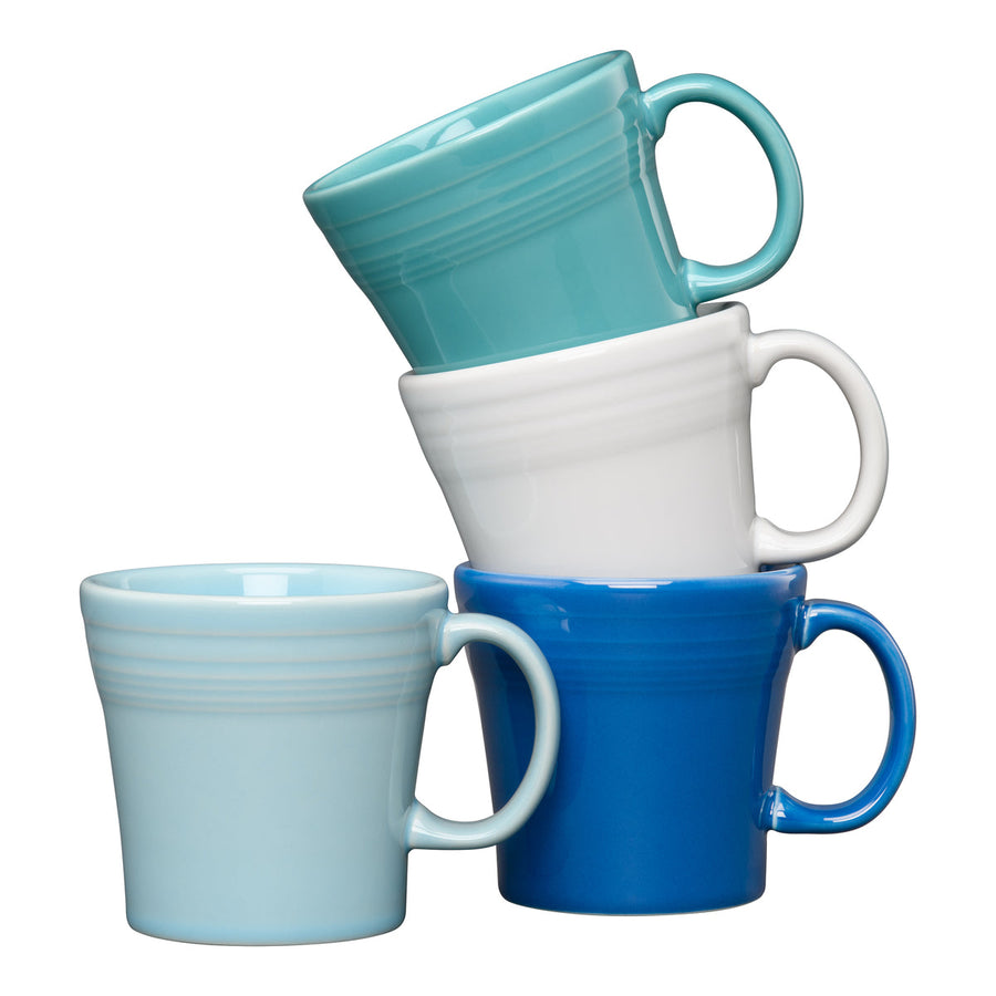 Mixed Coastal Blues 15 OZ Set of 4 Mixed Tapered Mug Set