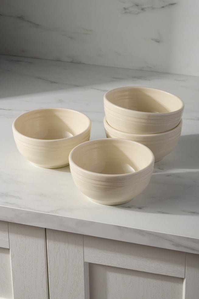 Linen Bistro Coupe 5 1/2 Inch Cereal Bowl 22 oz, Set of 4