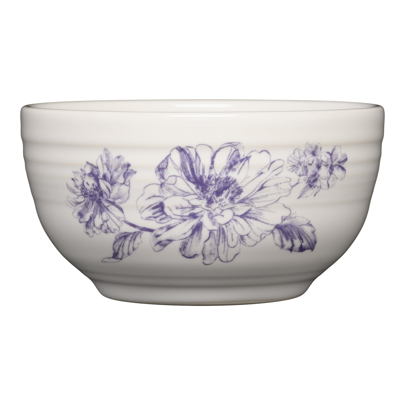 Botanical Floral Lavender Bistro Coupe 5 1/2 Inch Cereal Bowl 22 OZ