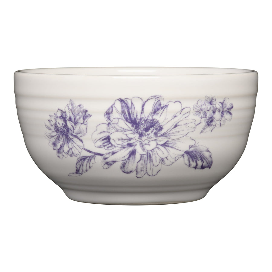 Botanical Floral Lavender Bistro Coupe 5 1/2 Inch Cereal Bowl 22 OZ
