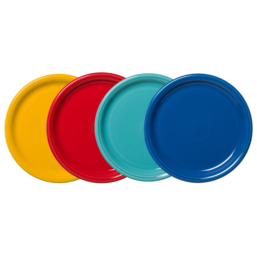 Mixed Vibrant Bistro Coupe 10 1/2 Inch Dinner Plate, Set of 4