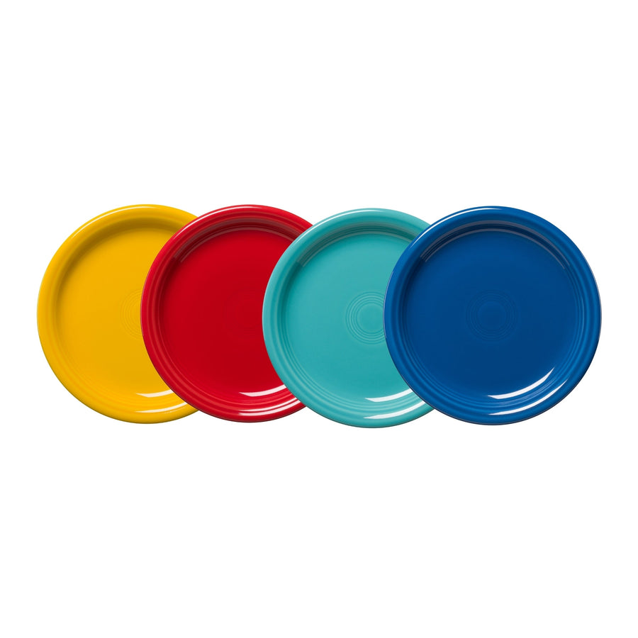 Mixed Vibrant Bistro Coupe 7 1/4 Inch Salad Plate, Set of 4