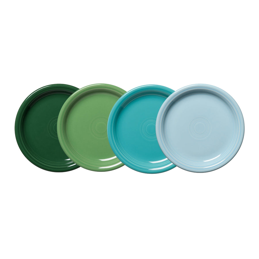 Mixed Aegean Bistro Coupe 7 1/4 Inch Salad Plate, Set of 4