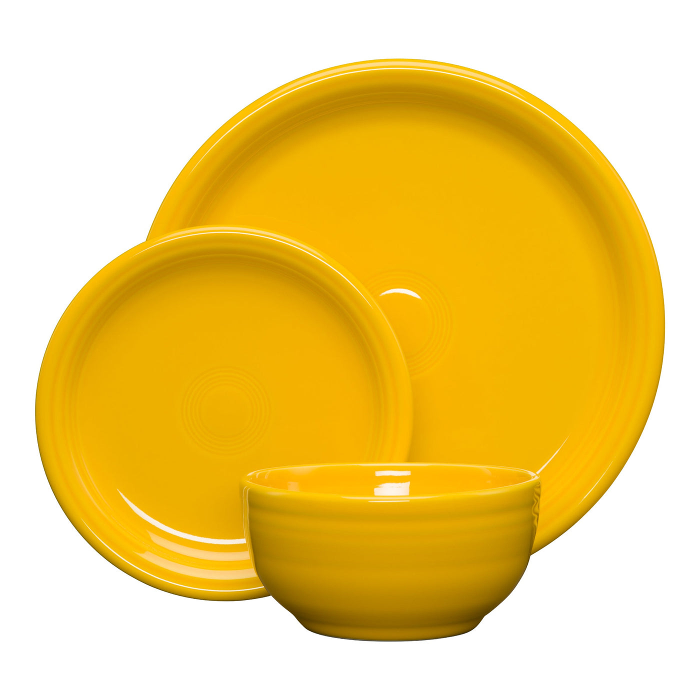 Bistro Coupe 3-Piece Dinnerware Set, Service for 1