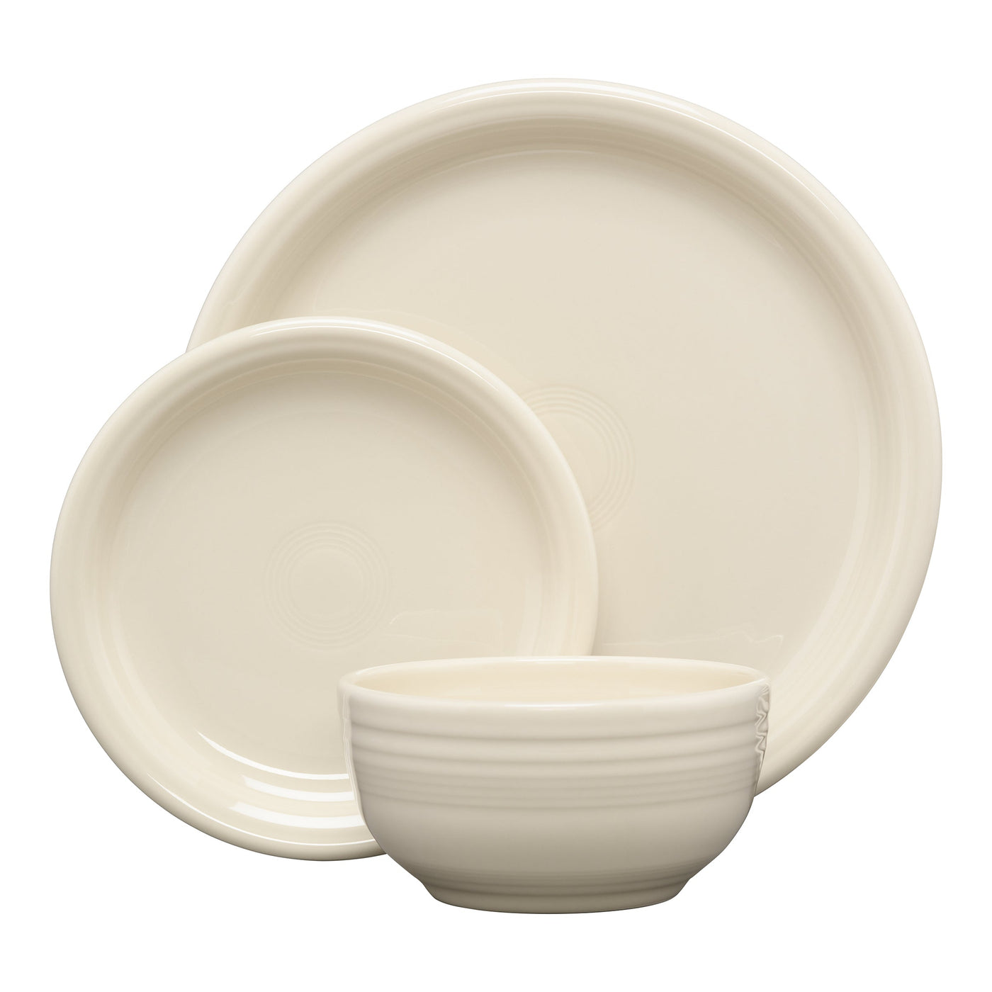 Bistro Coupe 3-Piece Dinnerware Set, Service for 1