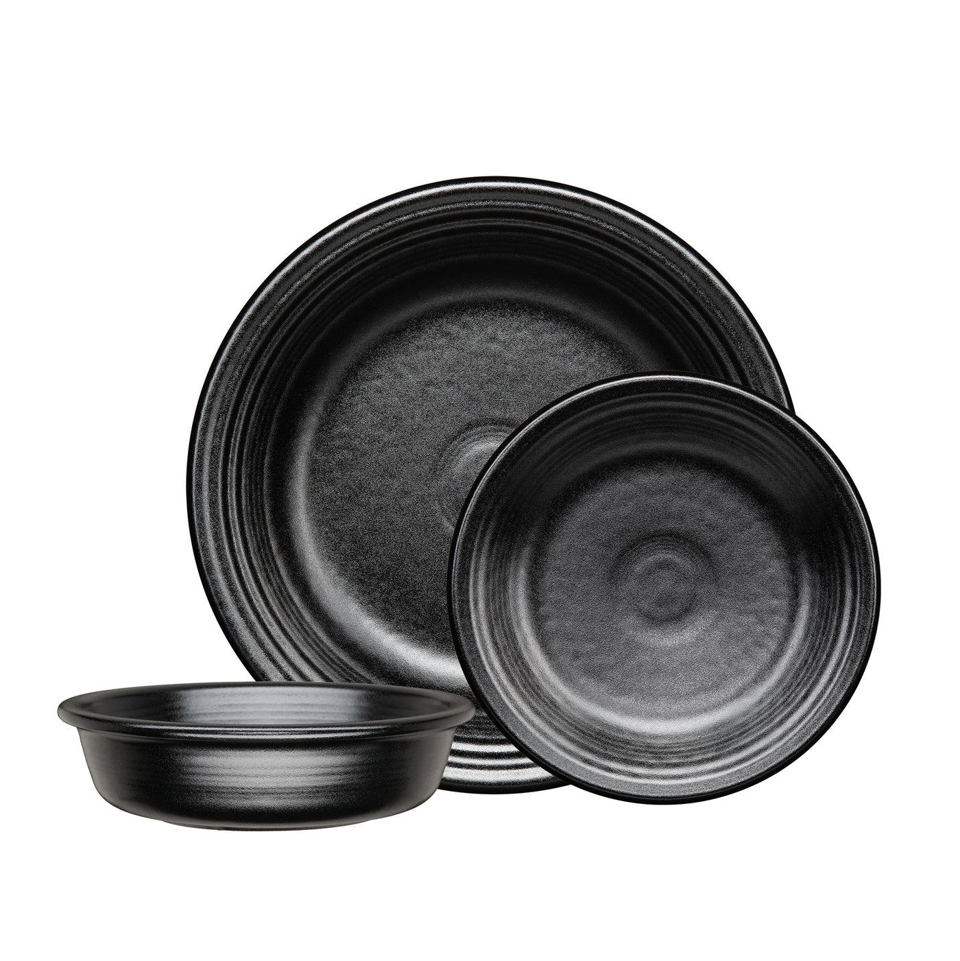 Classic Rim 3-Piece Dinnerware Set, Service for 1 Foundry
