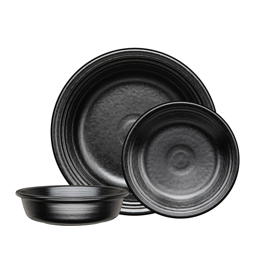Classic Rim 3-Piece Dinnerware Set, Service for 1 Foundry