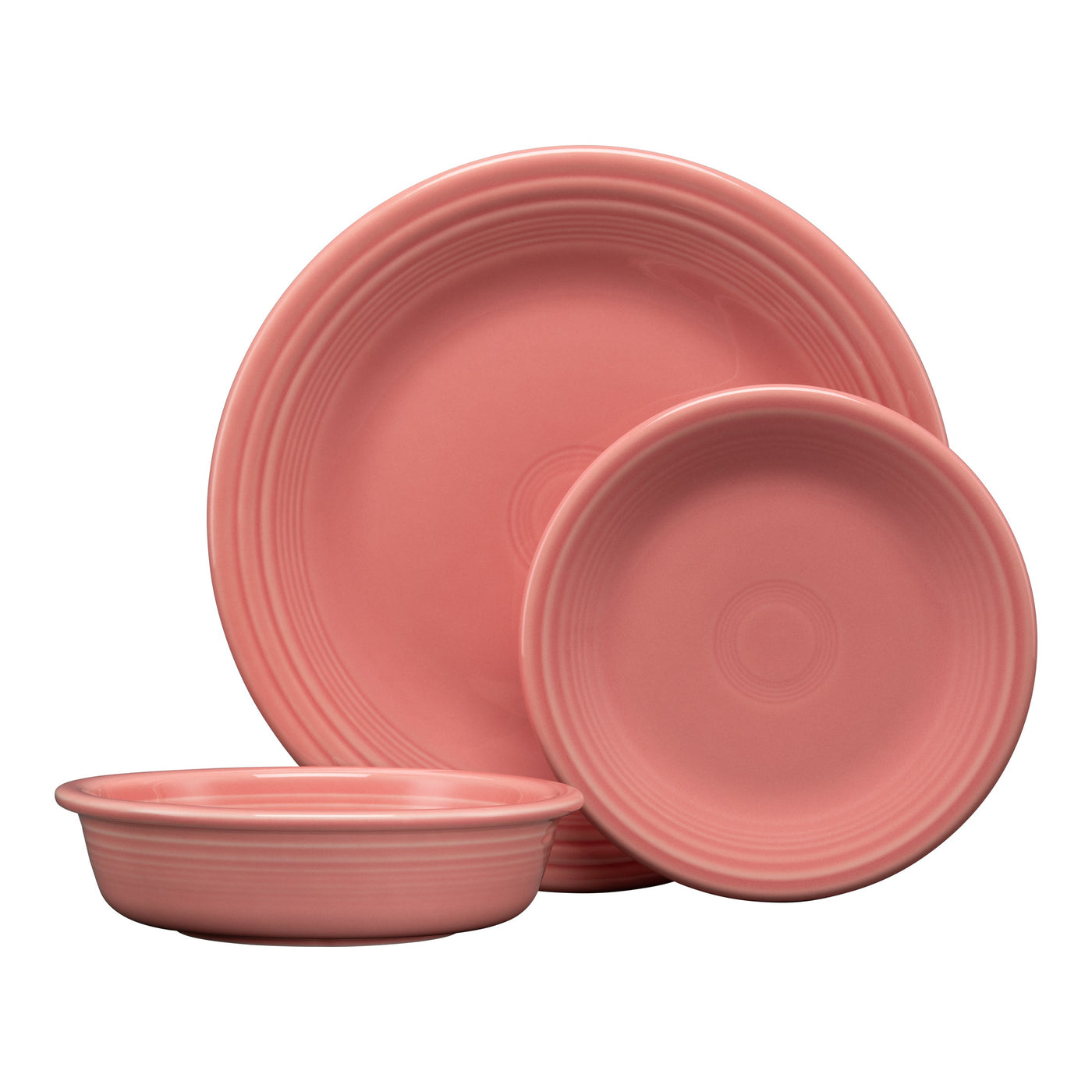 Classic Rim 3-Piece Dinnerware Set, Service for 1