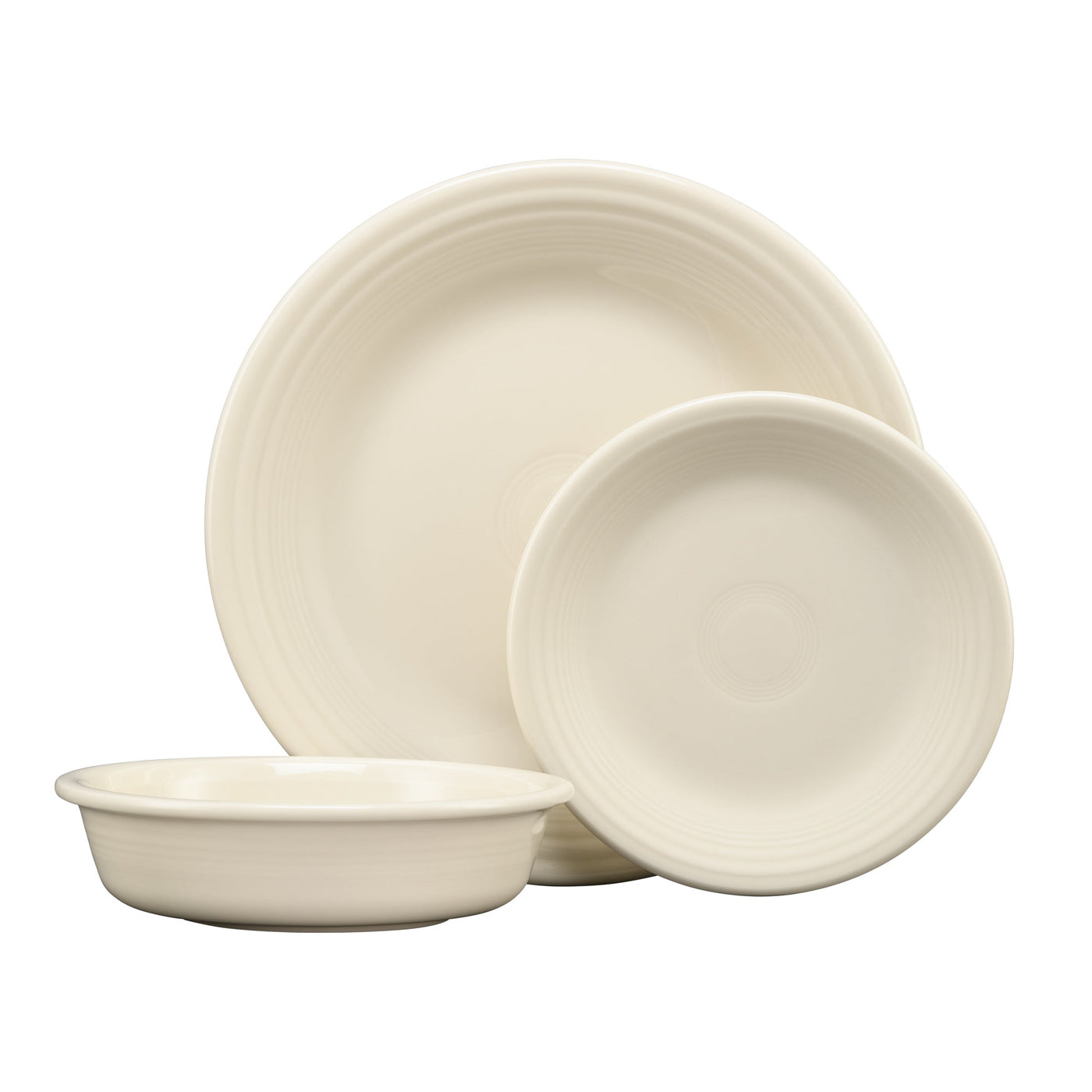 Classic Rim 3-Piece Dinnerware Set, Service for 1