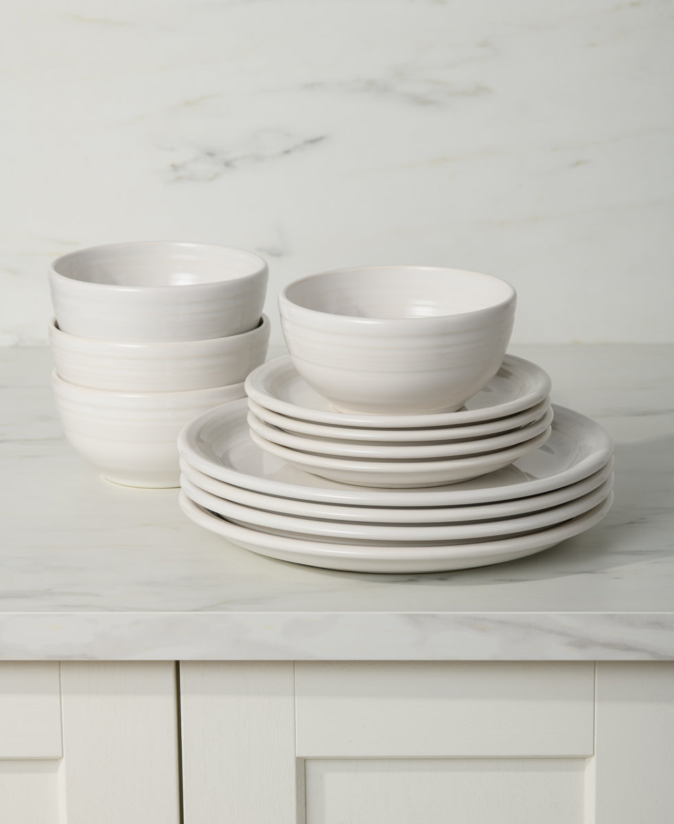 Bistro Coupe 12-Piece Dinnerware Set, Service for 4